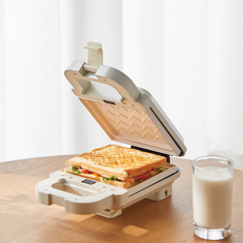 Máy Kẹp Nướng Bánh Locknlock Bianco Sandwich Maker - 220V, 50Hz, 600W - Màu Ngà - EJB126IVY, , large image number null